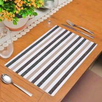 Set de Toallas de Cocina con Diseño Rayas Beige