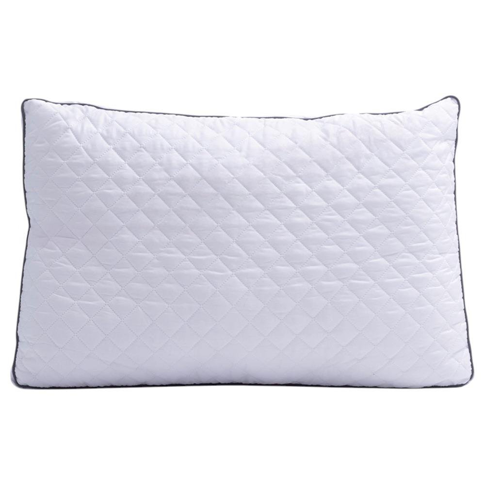 Almohada Premium Queen de 50 x 76 cm Hipoalergénica Firmeza Suave Diseño Quilted