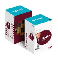 Set de 4 Copas de Vidrio para Champagne