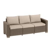 Sofá California para Exterior Capuccino 120x58x70 Cm