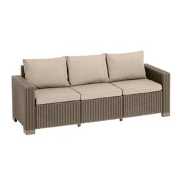 Sofá California para Exterior Capuccino 120x58x70 Cm