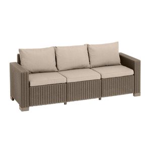 Sofá California para Exterior Capuccino 120x58x70 Cm
