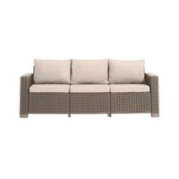 Sofá California para Exterior Capuccino 120x58x70 Cm