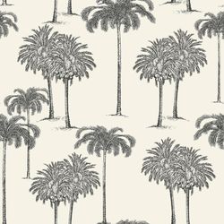 Papel Tapiz Explorer Palmas Blanco 0.53 x 10.05 M