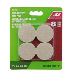 Protectores de Fieltro Beige 1 1/2 Plg 8 Unidades - Ace