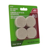 Protectores de Fieltro Beige 1 1/2 Plg 8 Unidades - Ace