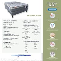 Colchón Natural Sleep - Varios Tamaños