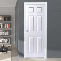 Puerta HDF 6 Tableros Acabado Blanco - Varios Tamaños