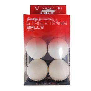 Pelotas de Ping Pong Plásticas Blancas 6 Unidades