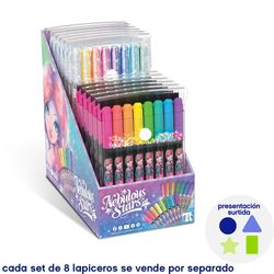 Set De 8 Bolí­grafos De Gel Nebulous Stars - Diseños Surtidos