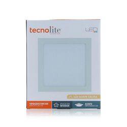 Lámpara LED Cuadrada Empotrable 18 W Luz Cálida