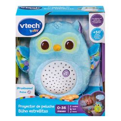 Proyector de Peluche Búho Estrellitas