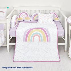 Set De Edredon Para Cuna Arcoíris 2 Pzas - Koala Baby