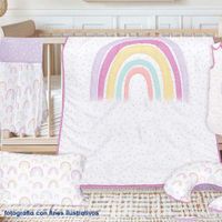 Set De Edredon Para Cuna Arcoíris 2 Pzas - Koala Baby