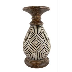 Candelero de Poliresina 11.5x11.5x21.8 Cm