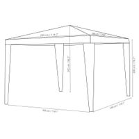 Toldo De Plástico Para Exterior 2.9 X 2.9 X 2.45 M - Z Varios Colores