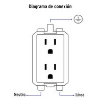 Tomacorriente Doble Basic Blanco - Volteck