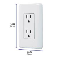 Tomacorriente Doble Basic Blanco - Volteck