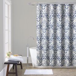 Set de Cortina con Estampado Liner y Ganchos 14 Pzas