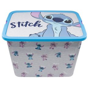 Caja de Almacenamiento Click Diseño Stitch y Angel 23 L