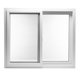 Ventana PVC S80 Corrediza con Cedazo Blanca 120 x 100 Cm