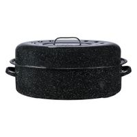 Pavera Ovalada de Peltre Negro