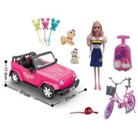 Set de Vehículos con Muñeca Y Accesorios