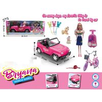 Set de Vehículos con Muñeca Y Accesorios