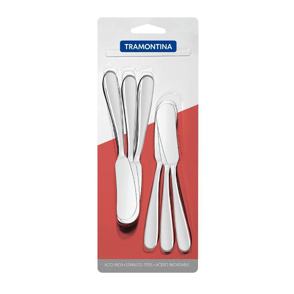 Set de 6 Cuchillos para Mantequilla Color Plateado