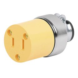 Conector Amarillo Tipo A De 125 V Y 15 A - Volteck
