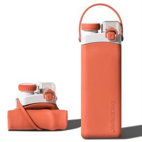 Botella de Silicona Plegable Naranja