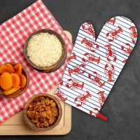 Guante de Cocina Estampado con Langosta