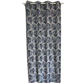 Set de Cortina + Funda para Cojín Azul