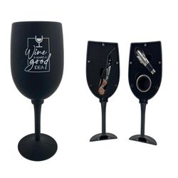 Accesorios para Vino en Forma de Copa 3 Pzas 9x9x23.5 Cm