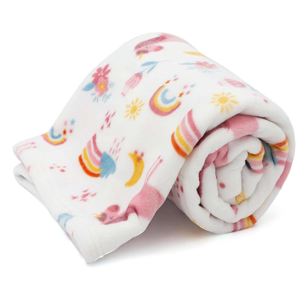 Frazada Infantil 101 x 127 cm Diseño Unicornio Frazada para Niños Diseño Unicornio 101 X 1…