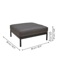 Sillón Auxiliar Alu Negro Idun