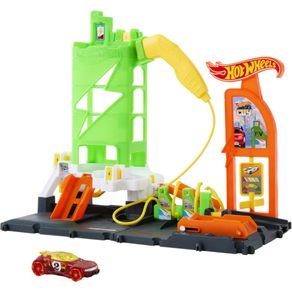 Pista Hot Wheels City Súper Estación de Gasolina