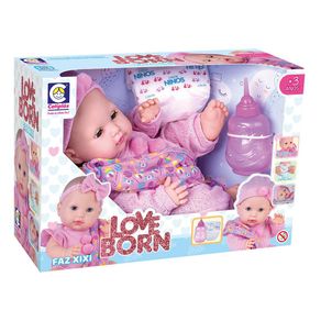Muñeca Amor de Bebé con Biberón y Pañal