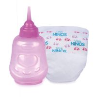Muñeca Amor de Bebé con Biberón y Pañal