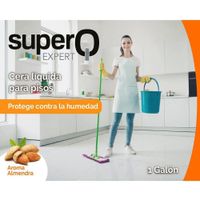 Cera Líquida para Pisos Aroma Almendra 1 Gal