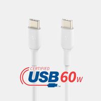 Cable Belkin USB-C a USB-C Blanco 1 M