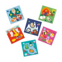 Juego Dónde Vivo Pegar Animales