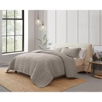 Set de Cubrecama Melange Beige King