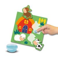 Juego Dónde Vivo Pegar Animales