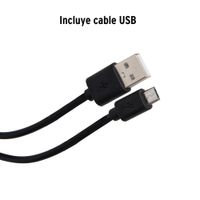 Linterna Plástica de LED, 180 Lm, Recargable