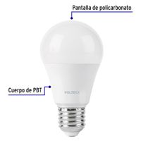 Lámpara tipo Bombilla con Sensor de Movimiento LED 9W Luz de Día - Volteck