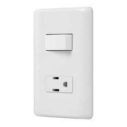 Tomacorriente e Interruptor Sencillo Blanco - Volteck