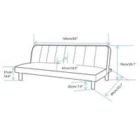 Sofá Cama Finley de 165X84X74 Cm - Varios Colores