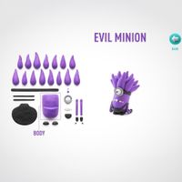 Set 5 Latas de Arcilla Minion Malvado