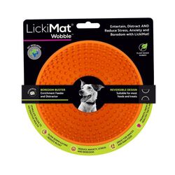 Plato Bowl Wooble Naranja - Lickimat